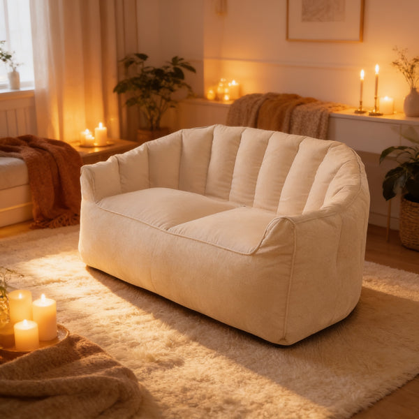 Pouf Canapé Salon Beige – Le Bliss – Lifestyle