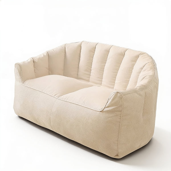 Pouf Canapé Salon Beige – Le Bliss – Studio fond blanc