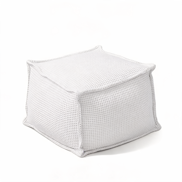 Pouf Carré Blanc Salon – Le Form – Studio fond blanc