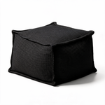 Pouf Carré Noir Salon – Le Form