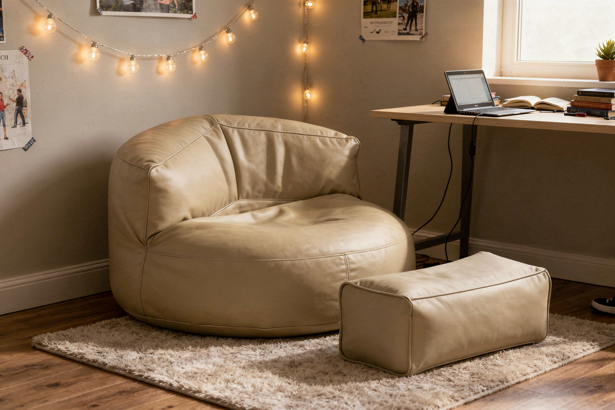 Pouf chambre ado - bannière collection mobile