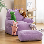 Pouf Chambre Fille Fauteuil Velours Violet – Le Moss