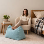 Pouf Chambre Repose-Pieds Bleu – Le Mist