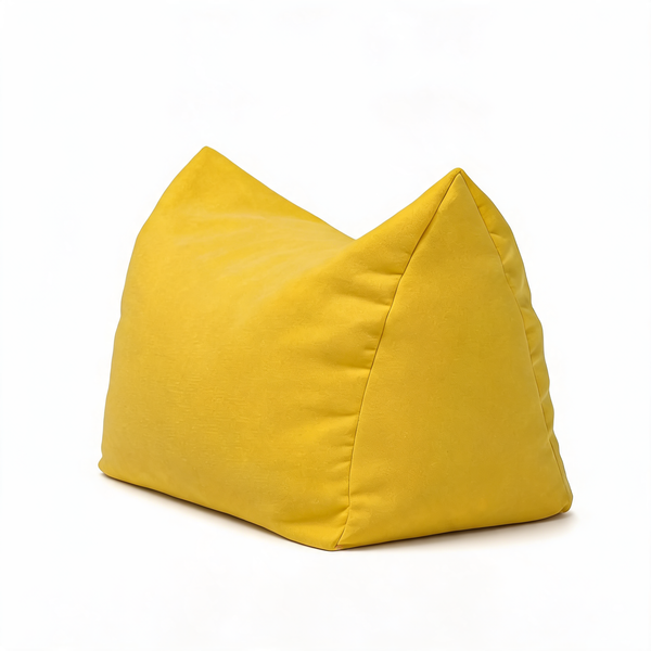 Pouf Chambre Repose-Pieds Jaune – Le Mist – Studio fond blanc