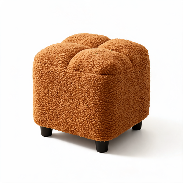 Pouf Coffre Bouclette – Le Nook – Studio fond blanc