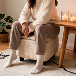 Pouf Coffre Moelleux Beige Carré – Le Nook