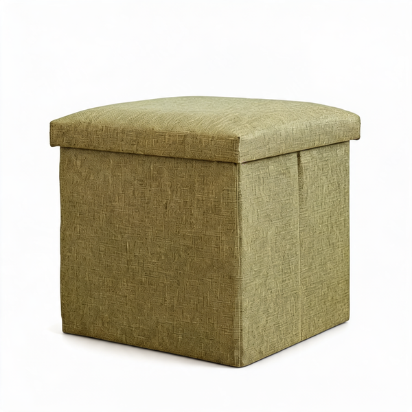 Pouf Coffre Vert Avec Couvercle – Le Fold – Studio fond blanc