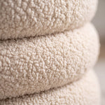 Pouf Coiffeuse Bouclette Beige – La Luna
