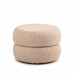 Pouf Coiffeuse Bouclette Beige – La Luna