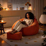 Pouf Couleur Terracotta Poire – Le Halo