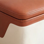 Pouf d'Entrée avec Rangement Terracotta – Le Stash