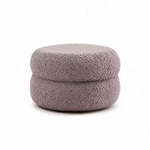 Pouf De Coiffeuse Bouclette Gris – La Luna