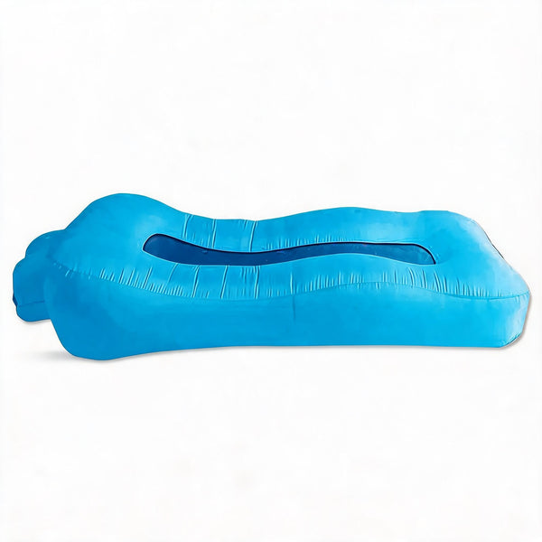 Pouf De Piscine Flottant Bleu Ciel – Le Lagoon – Studio fond blanc