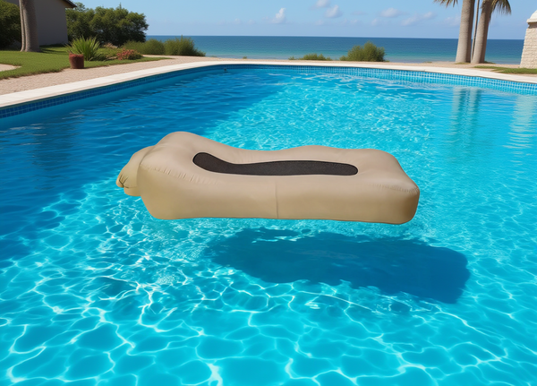 Pouf De Piscine Gonflable Kaki – Le Lagoon – Lifestyle