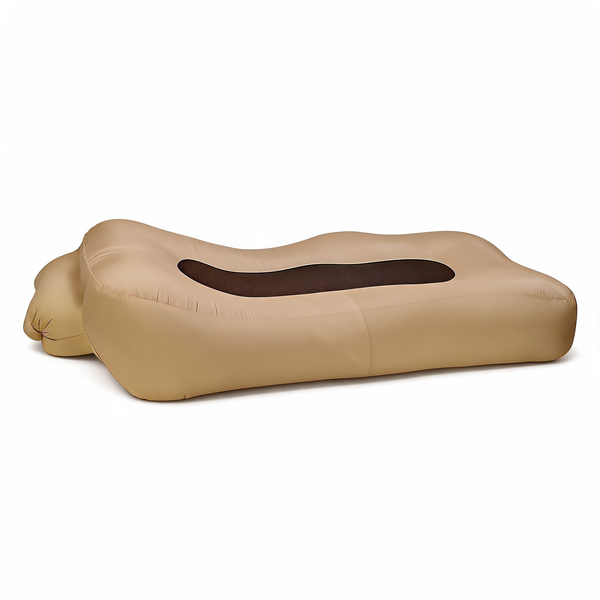 Pouf De Piscine Gonflable Kaki – Le Lagoon – Studio fond blanc