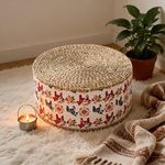 Pouf En Rotin Grand Tabouret Artisanal – Le Zen