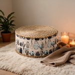 Pouf En Rotin Tabouret Campagne chic – Le Zen