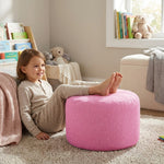 Pouf Enfant Rose Repose-Pieds Clair – Le Step