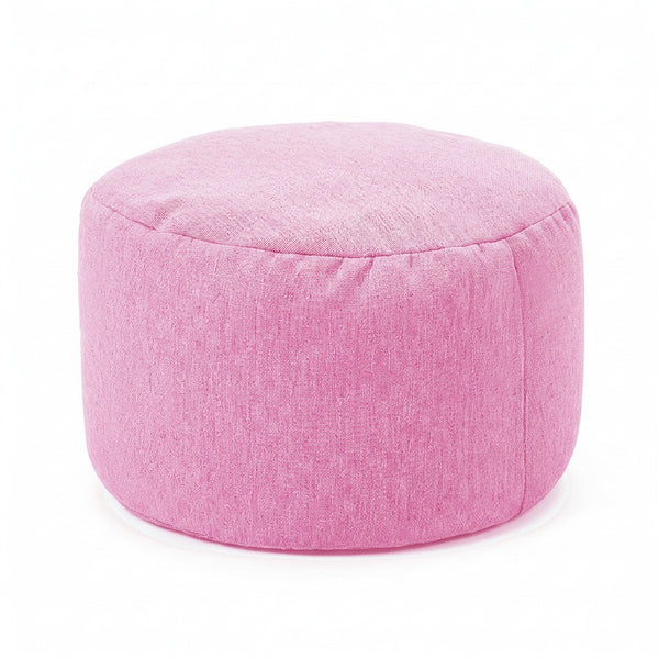 Pouf Enfant Rose Repose-Pieds Clair – Le Step – Studio fond blanc