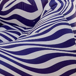 Pouf Extérieur Piscine Gonflable Rayé Violet – L'Éclat