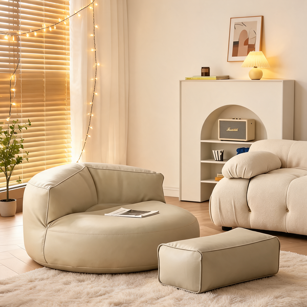Pouf Géant Chambre Ado Beige – Le Titan – Lifestyle
