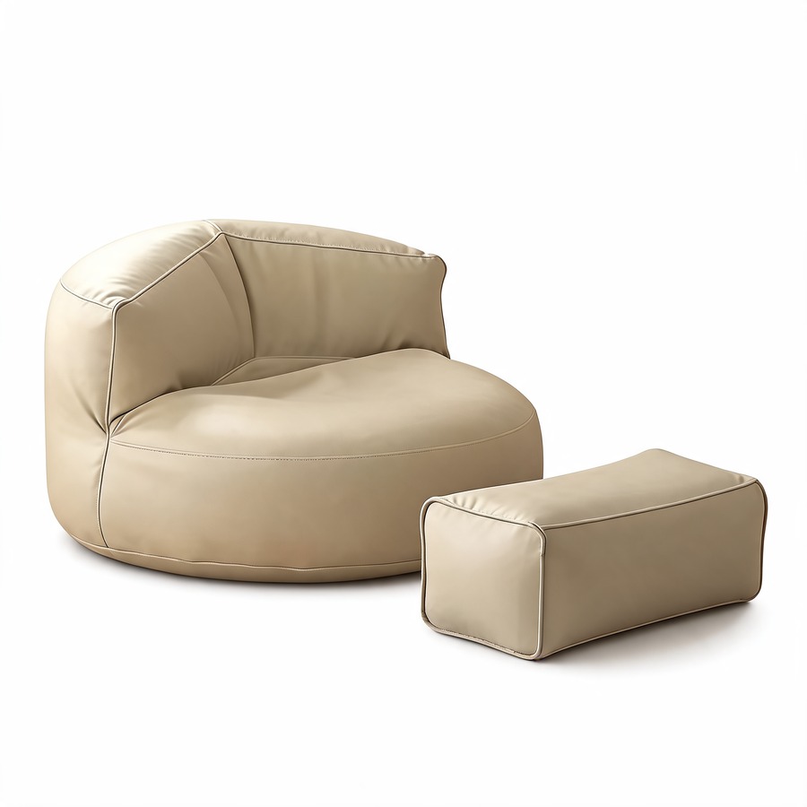 Pouf Géant Chambre Ado Beige – Le Titan
