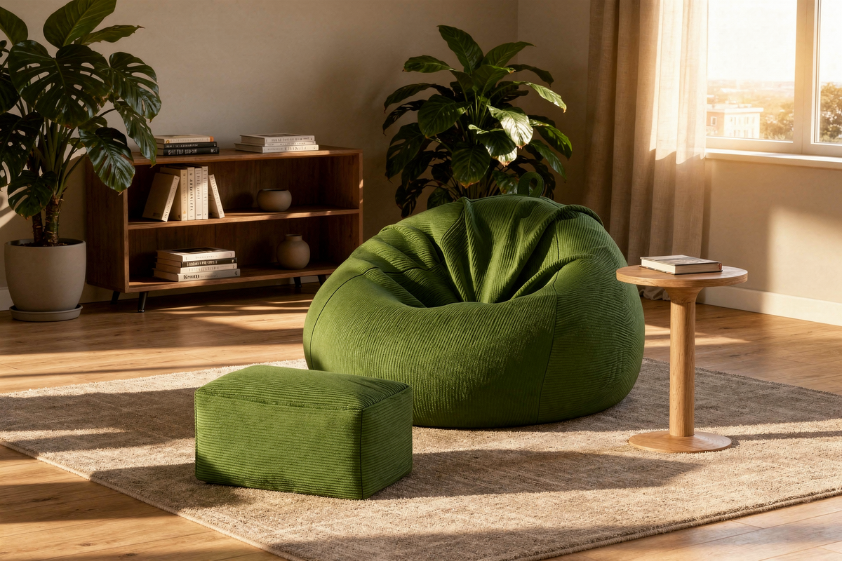 Pouf géant - bannière collection mobile