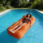 Pouf Géant Piscine Flottant Orange – Le Lagoon