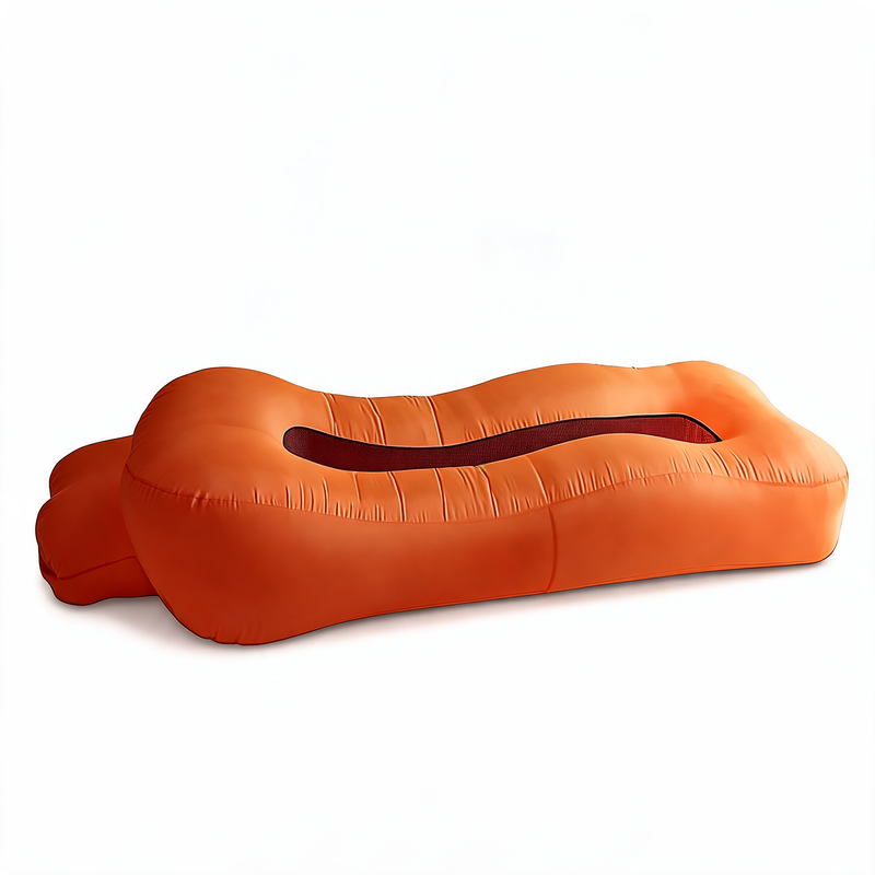 Pouf Géant Piscine Flottant Orange – Le Lagoon