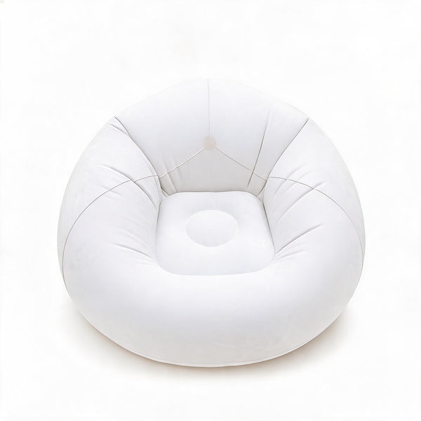 Pouf Gonflable Extérieur Blanc – Le Zephyr – Studio fond blanc