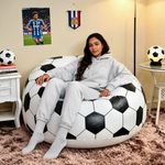 Pouf Gonflable Football Rond Déco – Le Score