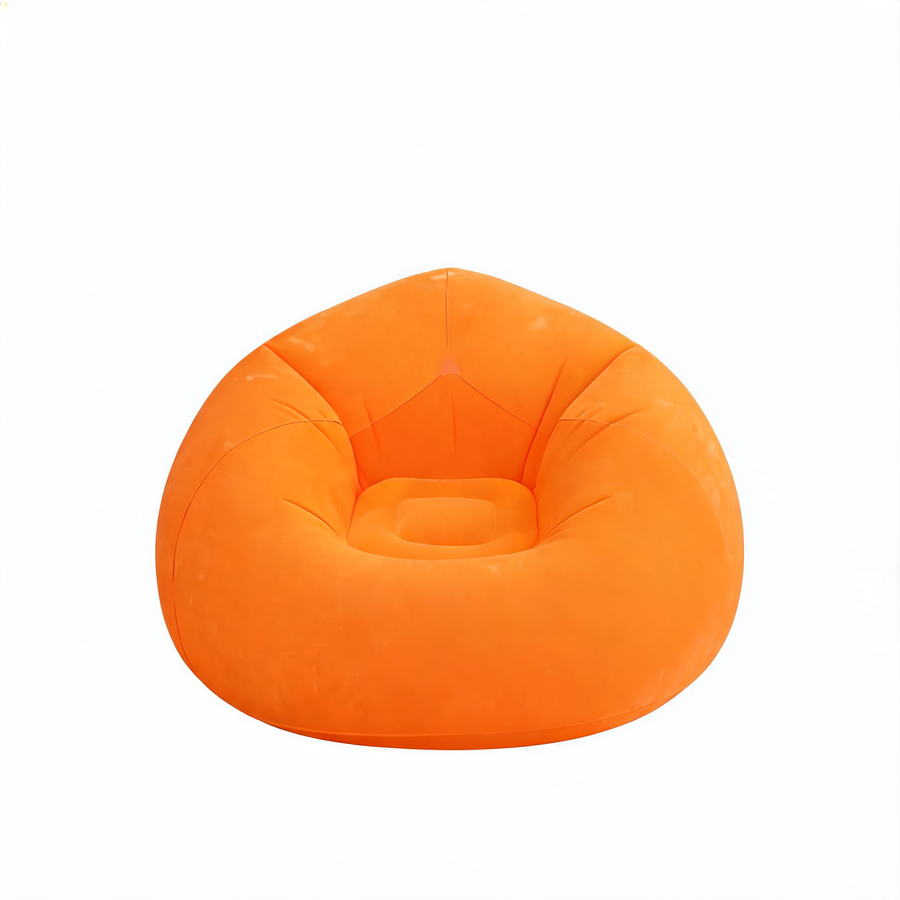 Pouf Gonflable Orange Extérieur – L'Arc