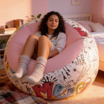 Pouf Gonflable Rose Chambre – Le Bulle