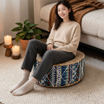 Pouf Marocain En Rotin – Le Zen