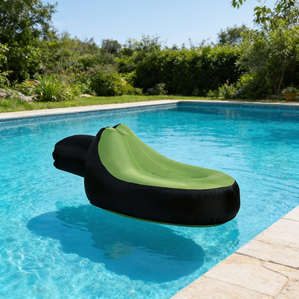 Pouf Piscine Gonflable Vert – Le Coral – Lifestyle