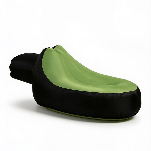 Pouf Piscine Gonflable Vert – Le Coral – Studio fond blanc