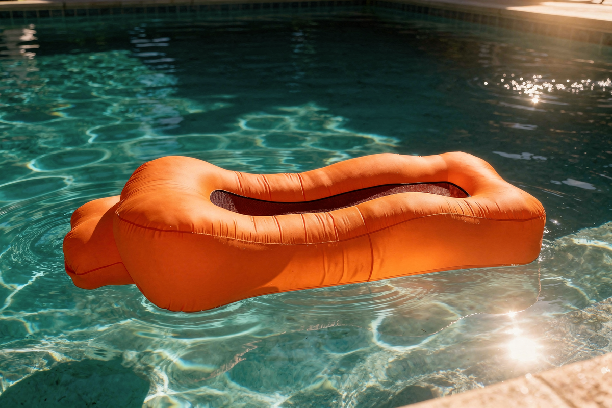 Pouf piscine - bannière collection mobile