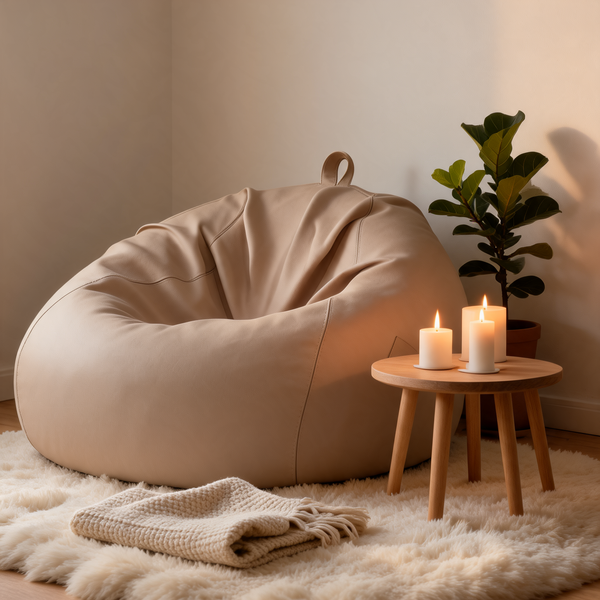 Pouf Poire Beige Grand – Le Burrow – Lifestyle