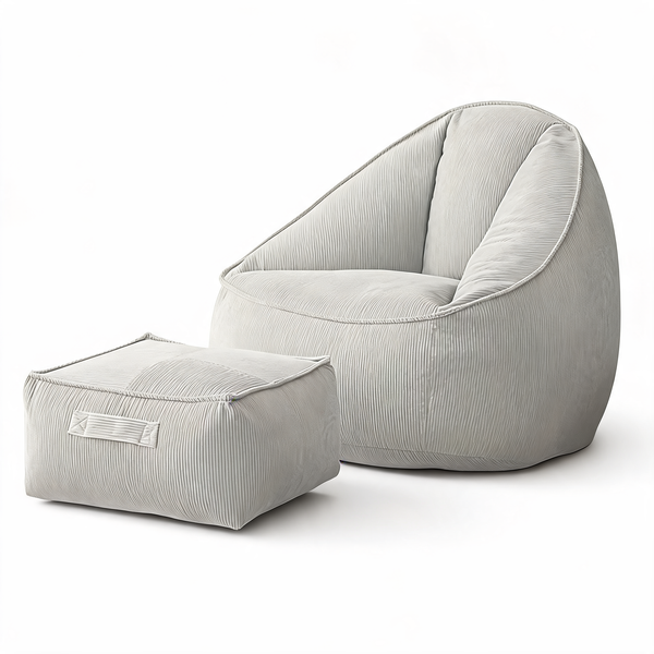 Pouf Poire Blanc Canapé – Le Still – Studio fond blanc