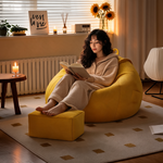 Pouf Poire Géant Jaune – Le Halo