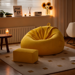 Pouf Poire Géant Jaune – Le Halo