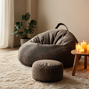Pouf gris