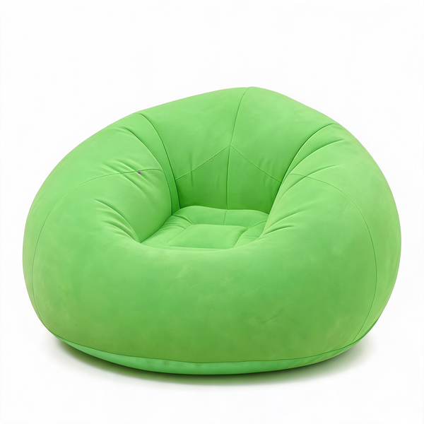 Pouf Poire Gonflable Vert Extérieur – L'Arc – Studio fond blanc