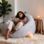 Pouf Poire Gris Clair – Le Burrow