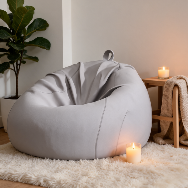 Pouf Poire Gris Clair – Le Burrow – Lifestyle
