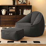 Pouf Poire Gris Foncé Adulte Canapé – Le Still