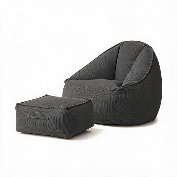 Pouf Poire Gris Foncé Adulte Canapé – Le Still – Studio fond blanc