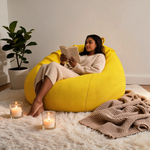 Pouf Poire Jaune Grand – Le Burrow