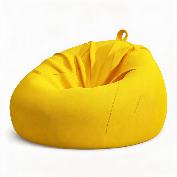 Pouf Poire Jaune Grand – Le Burrow – Studio fond blanc
