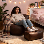 Pouf Pour Chambre Ado Géant Marron – Le Titan